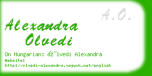 alexandra olvedi business card